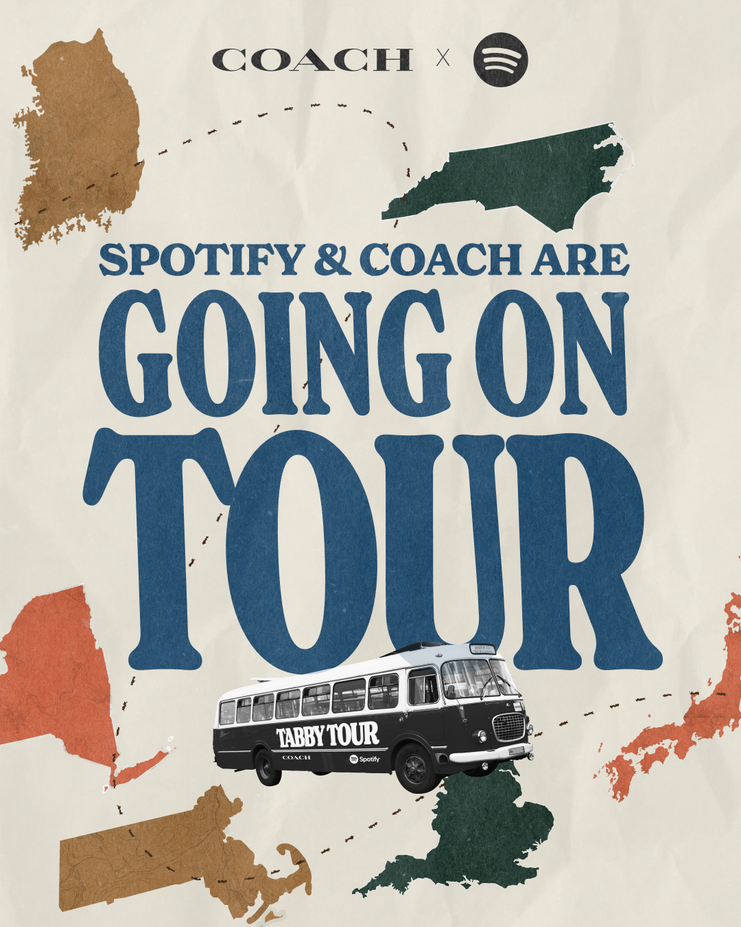 Coach and Spotify Tabby Tour campaign