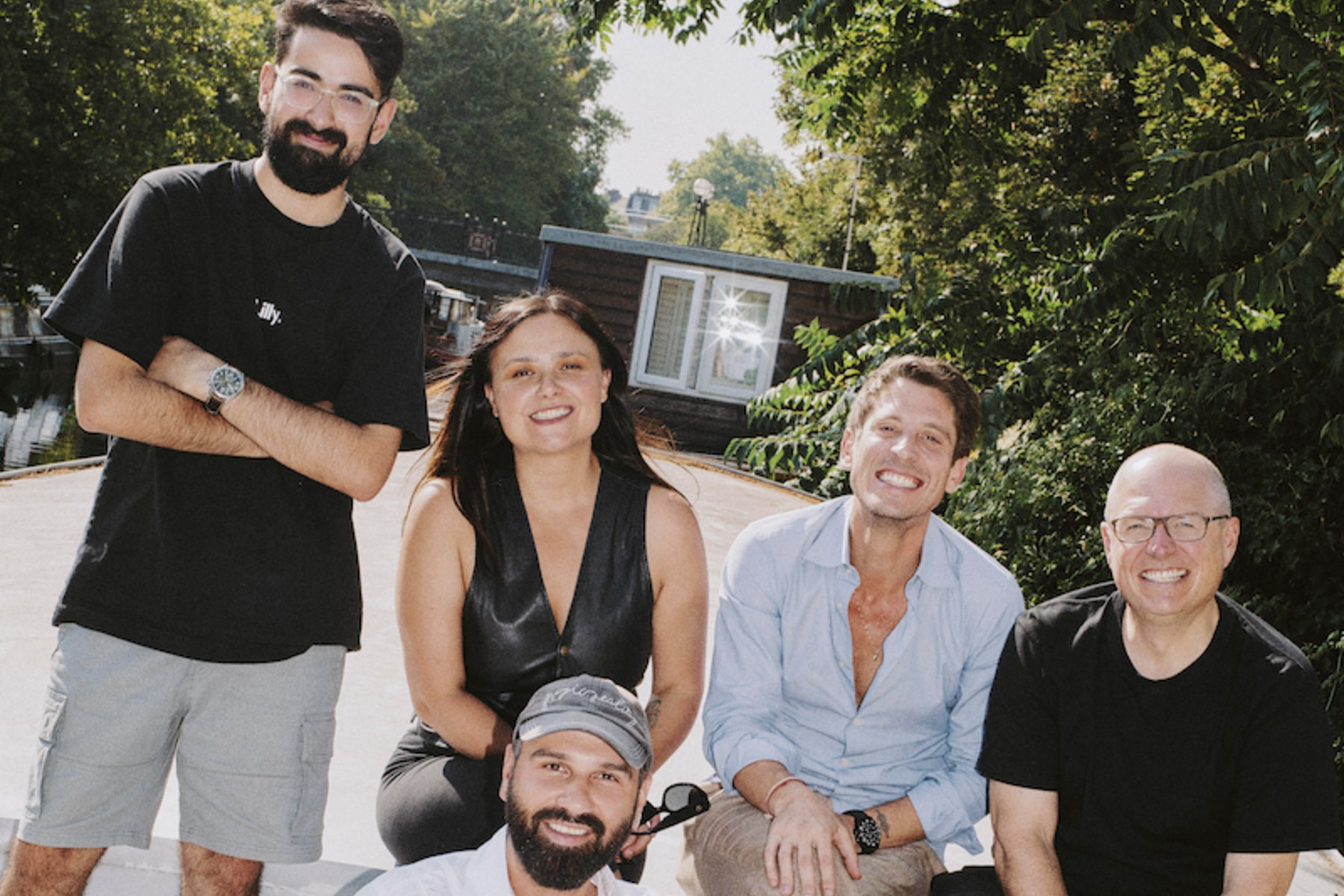 Pictured (left to right): Rohan Tauro (A&R Lead), Martina Pemac (Managing Director), Radu Munteanu (A&R Consultant, seated), Giovanni Damiani (Head of Business Development), and Sebi Bohnenberger (Hea