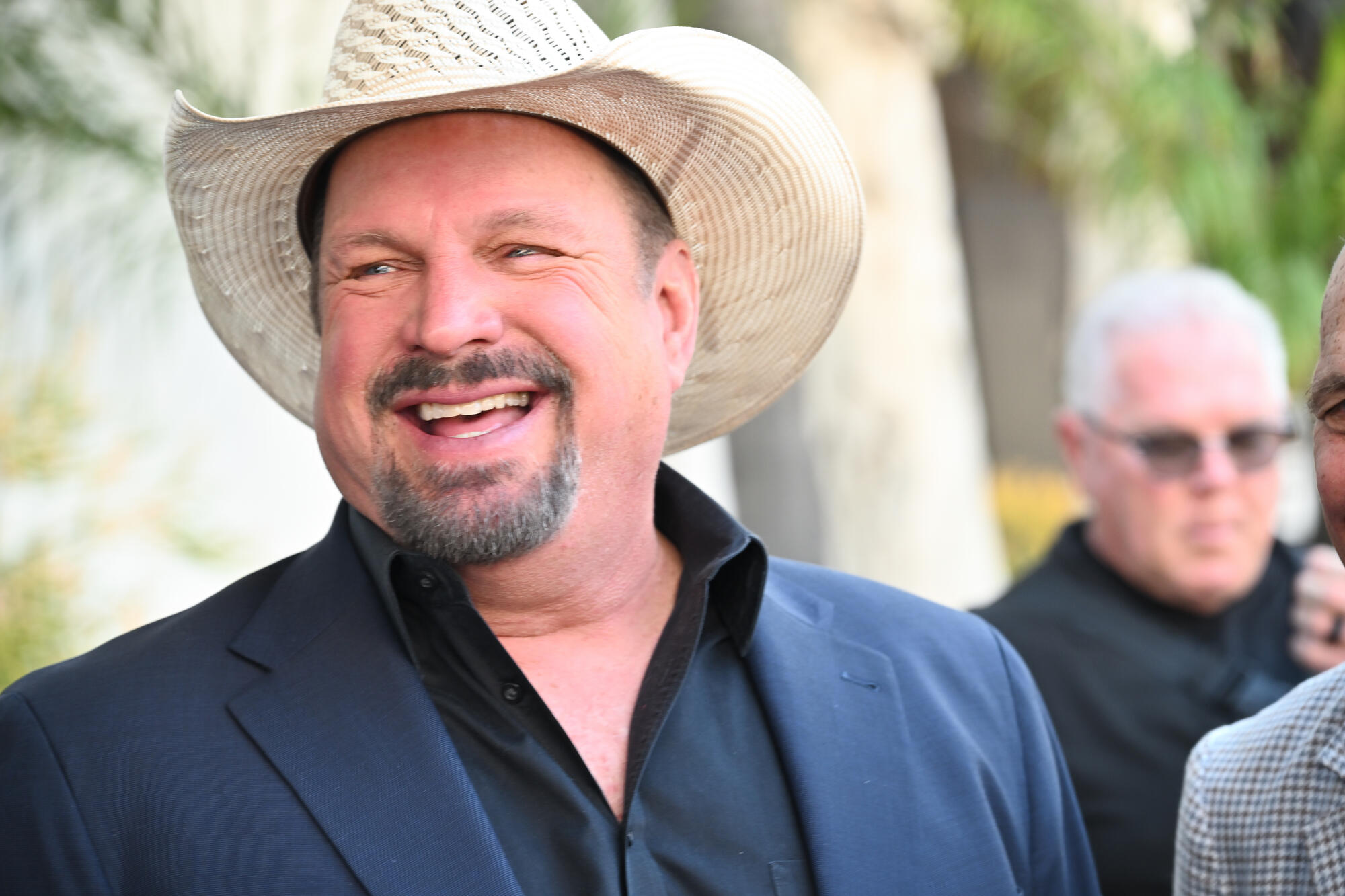 Garth Brooks at the ceremony honoring Trisha Yearwood with a Star on The Hollywood Walk Of Fame on March 24, 2025 in Hollywood, California.