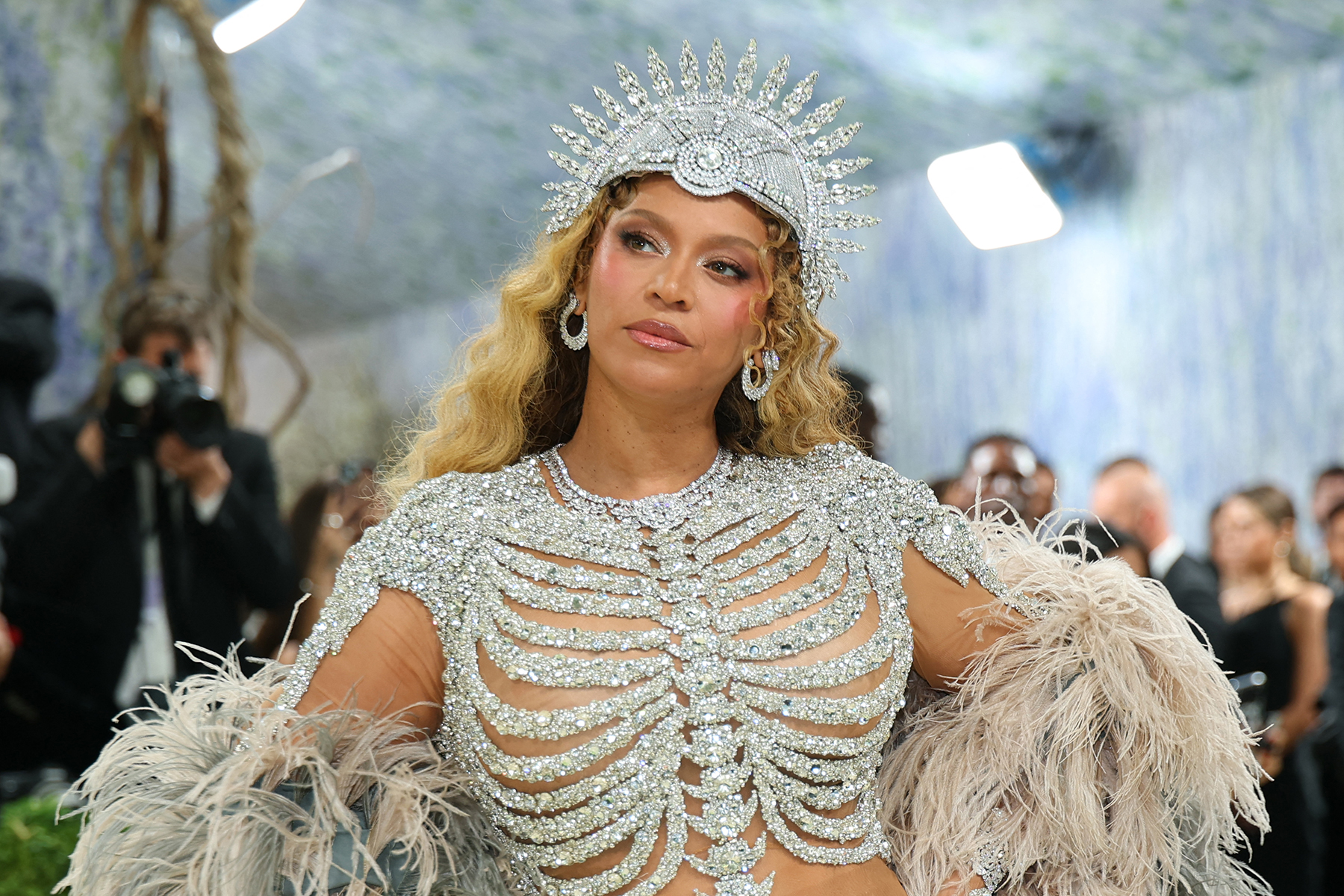 US musician Beyonce arrives for the 2026 Met Gala celebrating "Costume Art" at the Metropolitan Museum of Art, in New York, on May 4, 2026. (Photo by ANGELA WEISS / AFP via Getty Images)