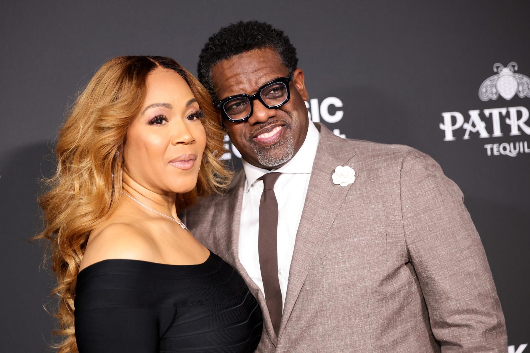 Erica Campbell and Warryn Campbell at the Recording Academy Honors Black Music Collective event held at Fairmont Century Plaza on January 29, 2026 in Los Angeles, California.