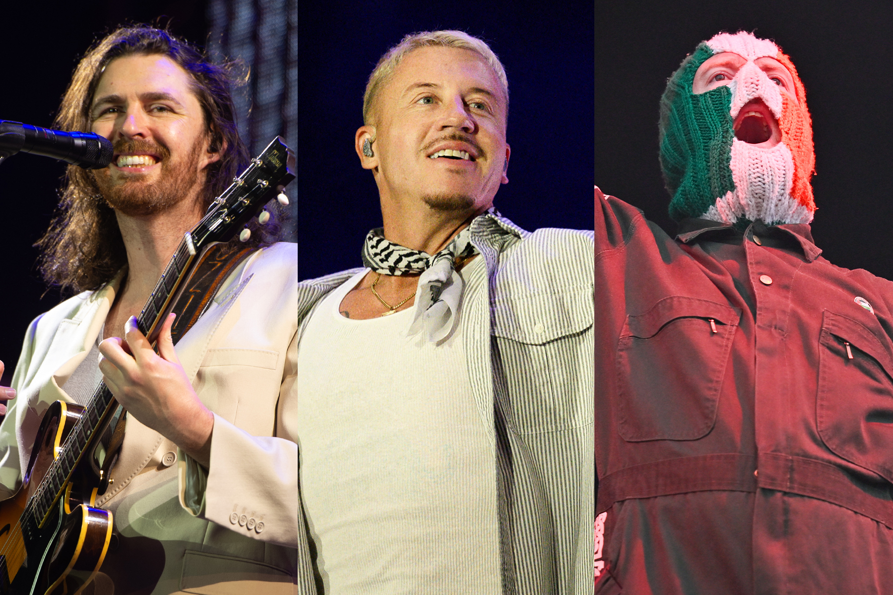 Hozier and Kneecap make special guest appearances at the opening night of Macklemore's Free Palestine Tour in Dublin